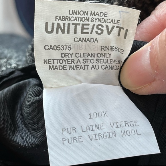 STUNNING Oversized Vintage HARRIS TWEED Boyfriend Wool Coat Jacket Blazer - Picture 13 of 15